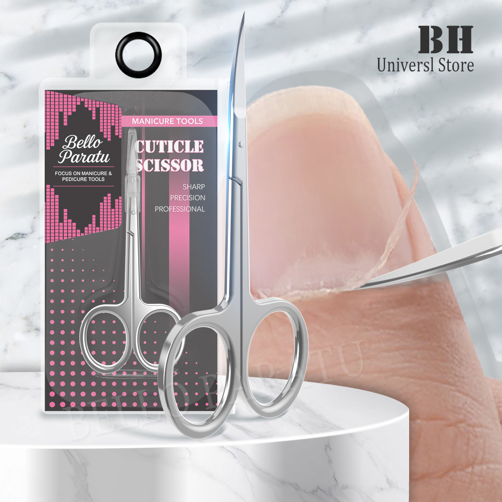 Nail Art For Men - 1Pcs Cuticle Scissors Nipper Curved Stainless