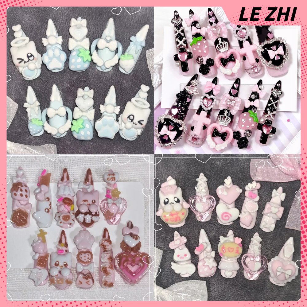 Nail Art Love - Cartoon Stiletto Cute Rabbit Press On