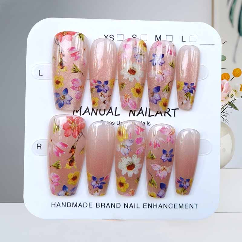 Nail Art Eye Cat - 10Pcs Gentle Fairy Style Dopamine Cream