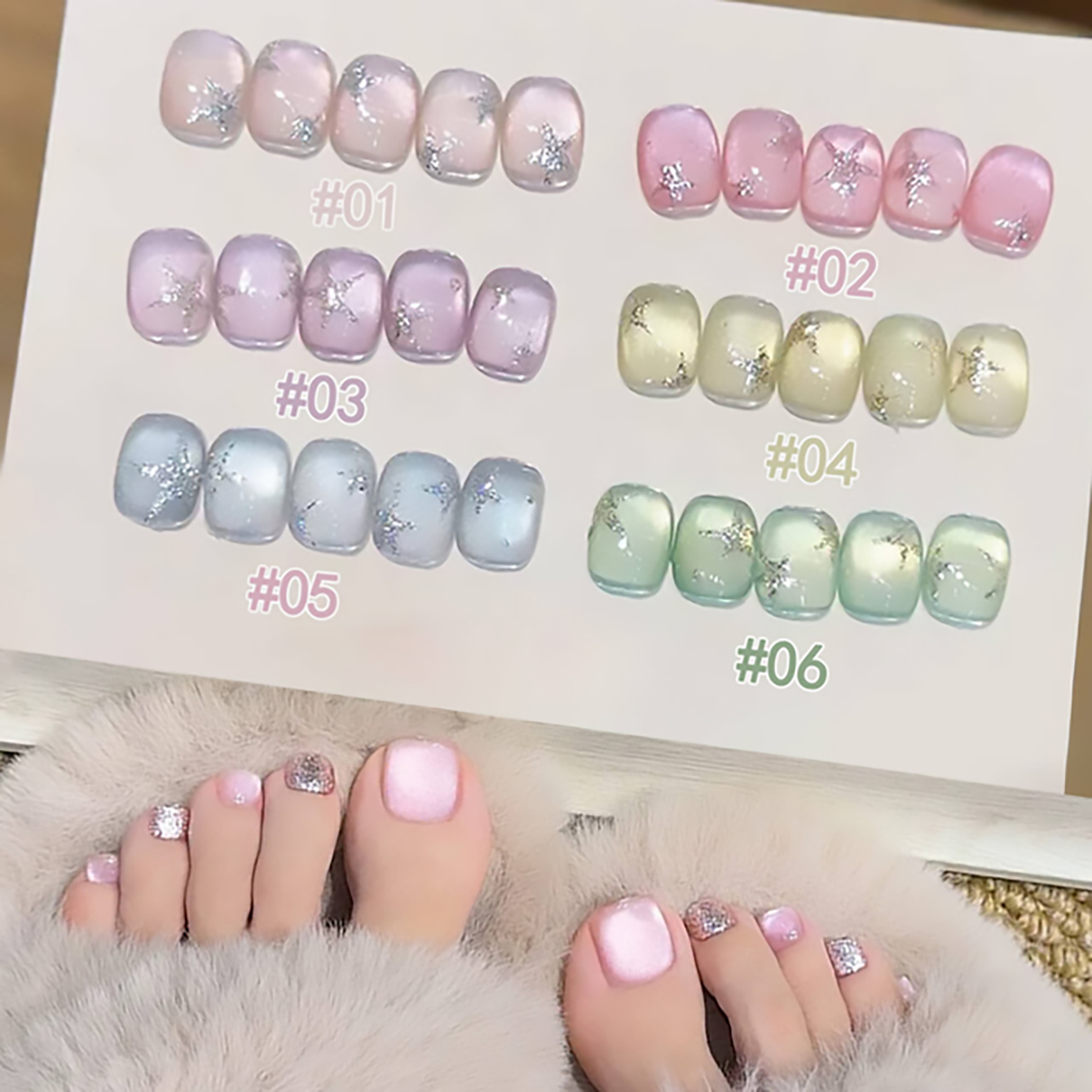 Nail Art Cat Eye Simple - SHAKA 1pcs Summer Selection Spring Feast