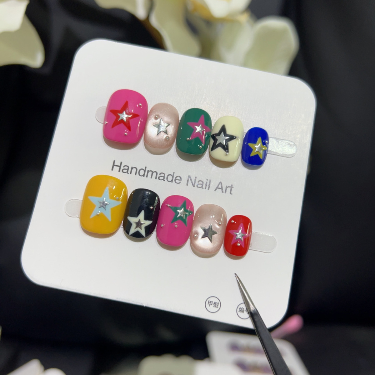 10PCS Glitter Cat Eye Short Sq – обзор и цена Nail Art Eye Cat