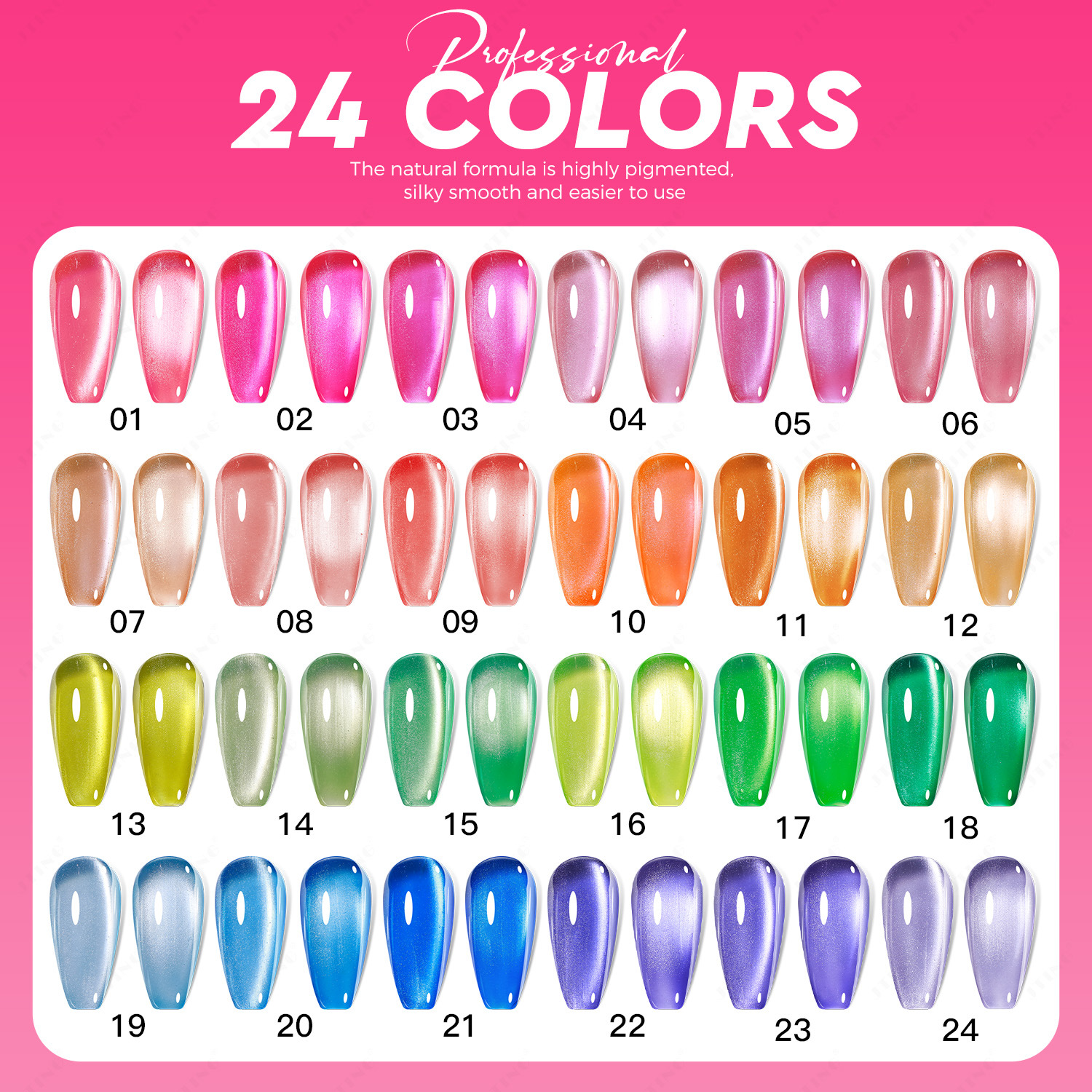 24 Colors 3D Magnetic Fluoresc – обзор и цена Nail Art Emerald Green