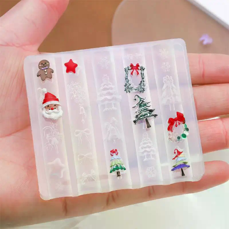 Christmas 3D Silicone Nail Mol – обзор и цена Nail Art For Men