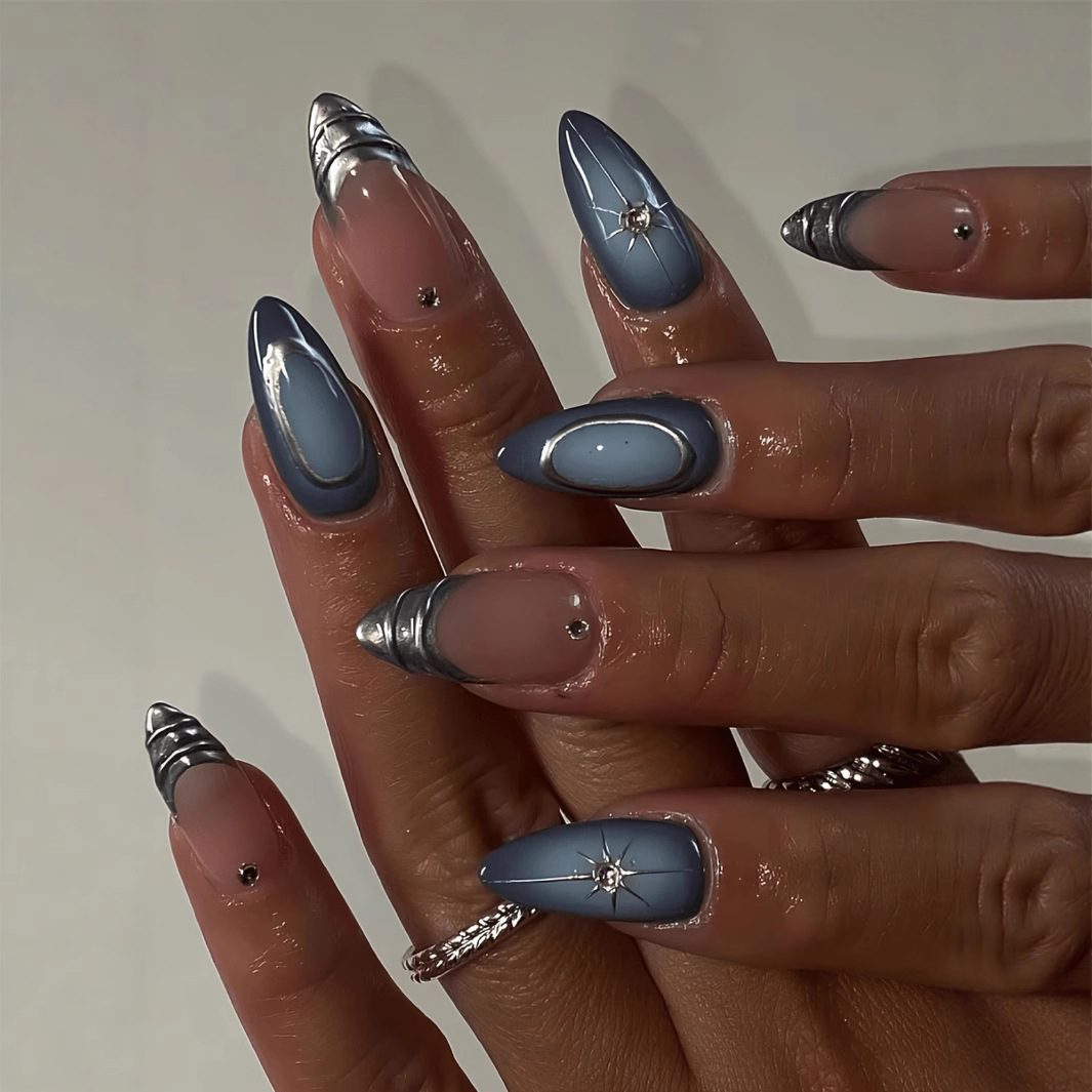 24Pcs Short Almond Nails Set F – обзор и цена Nail Art Ombre
