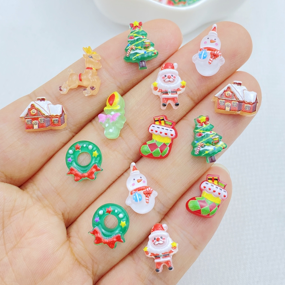 50 cute Cartoon Christmas tree – обзор и цена Nail Art For Men