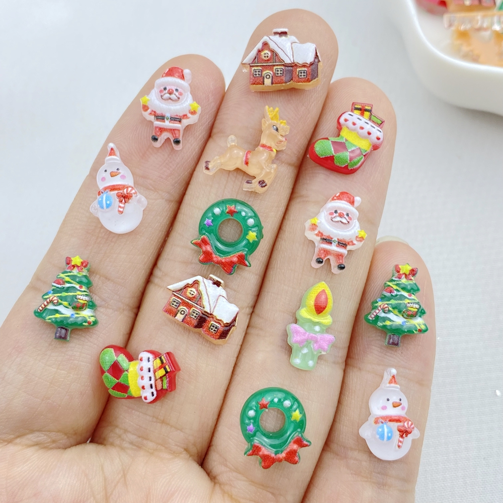 50 cute Cartoon Christmas tree – обзор и цена Nail Art For Men