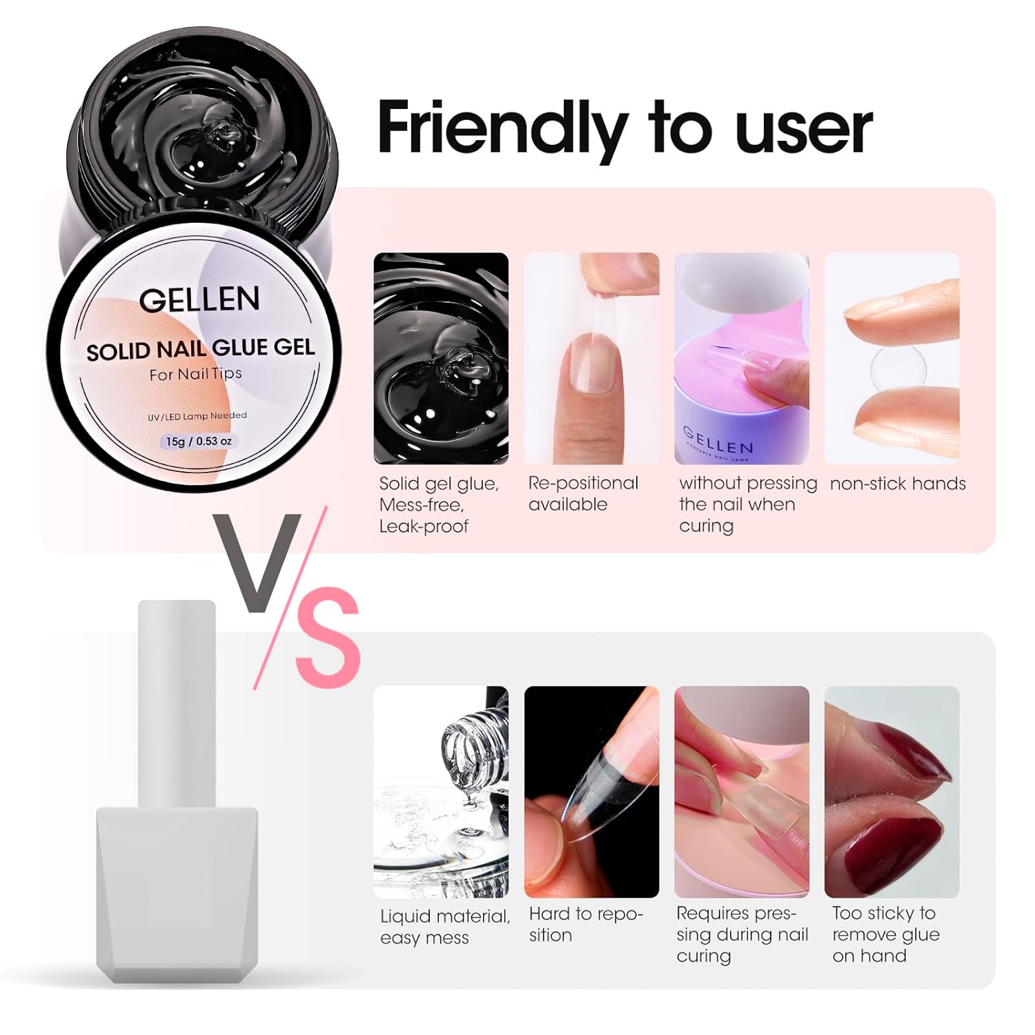 GELLEN Nail Solid Glue Builder – обзор и цена Nail Art Ombre