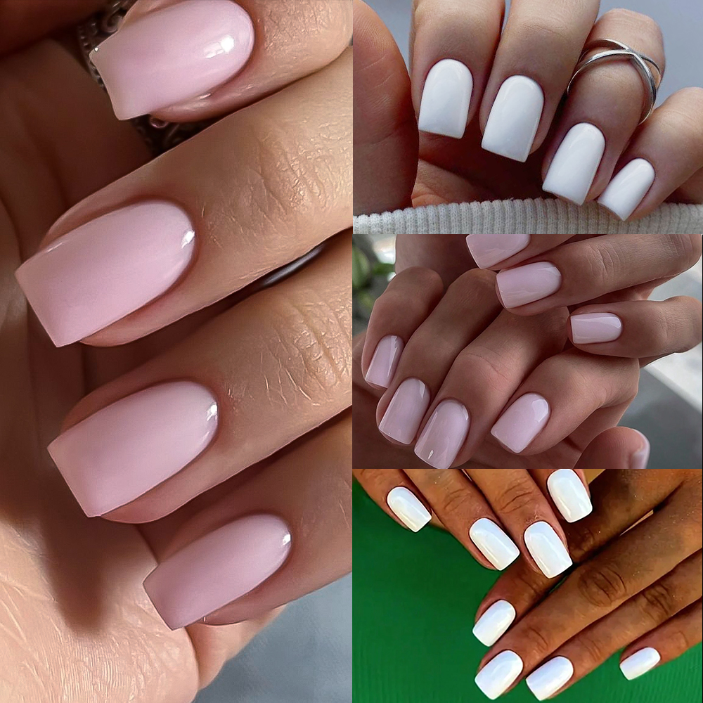 100/120pcs Pink White Press On – обзор и цена Nail Art Ombre