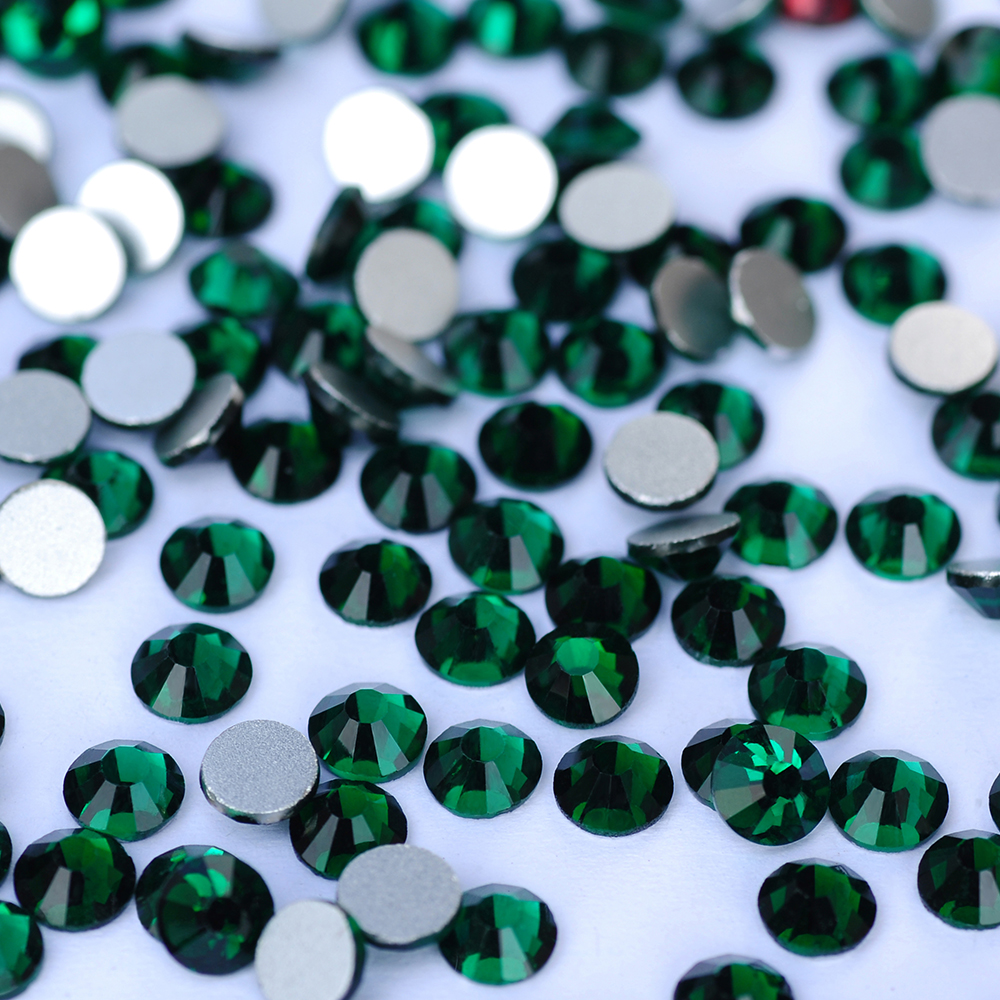 PUBRILEX Glass No Hot-fix Rhin – обзор и цена Nail Art Emerald Green