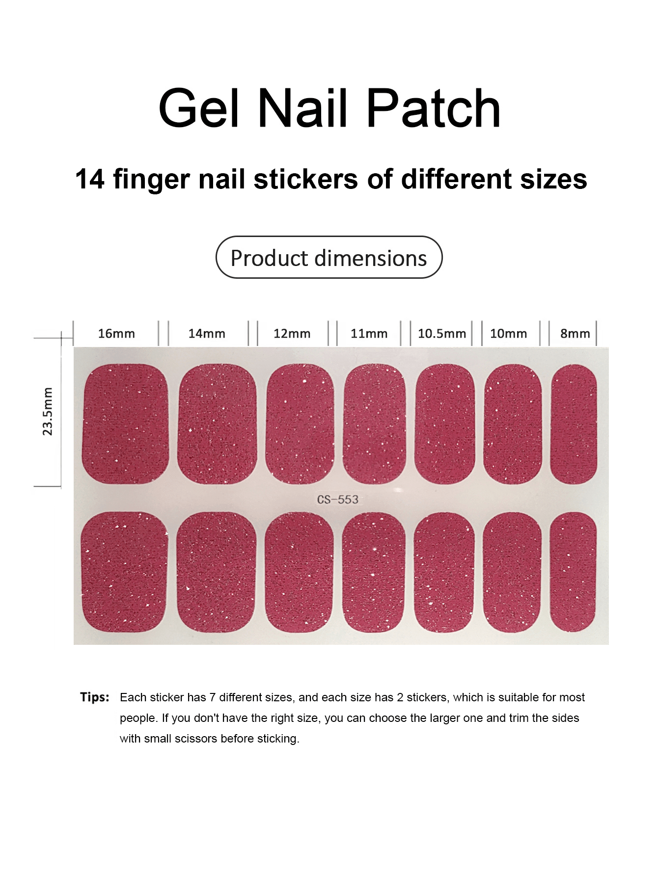 Coral Pink Nail Stickers, Wate – обзор и цена Nail Art Ombre