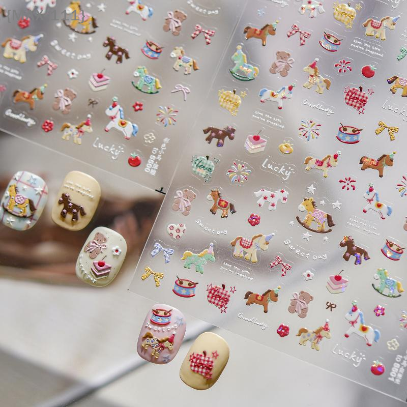 【F2-MAX111】Cartoon Colorful Po – обзор и цена Nail Art For Men