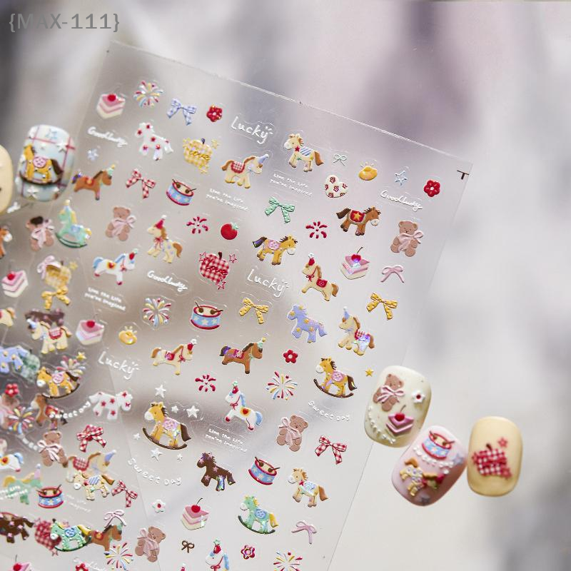 【F2-MAX111】Cartoon Colorful Po – обзор и цена Nail Art For Men