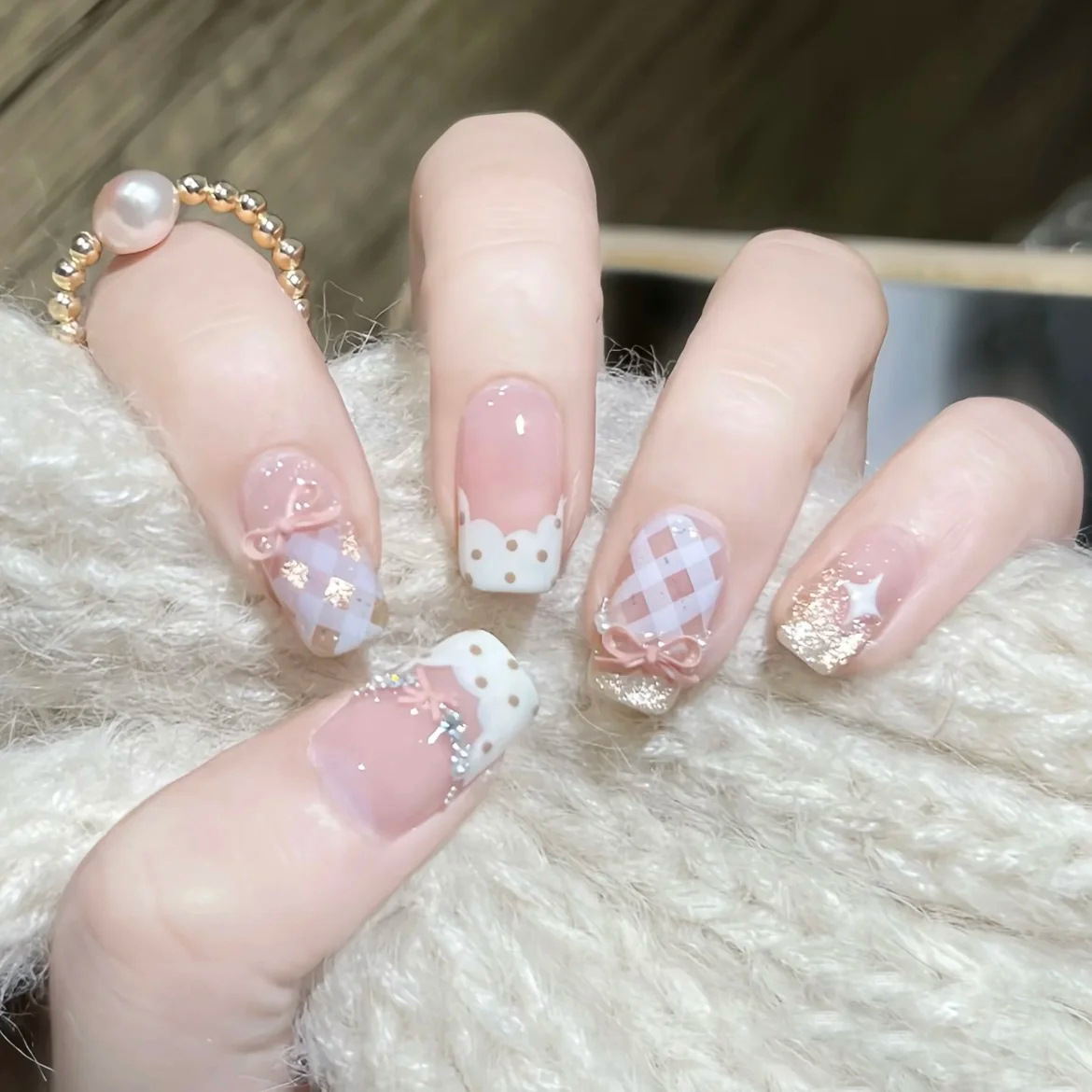 10Pcs Sweet Mid-length Ballet  – обзор и цена Nail Art Love