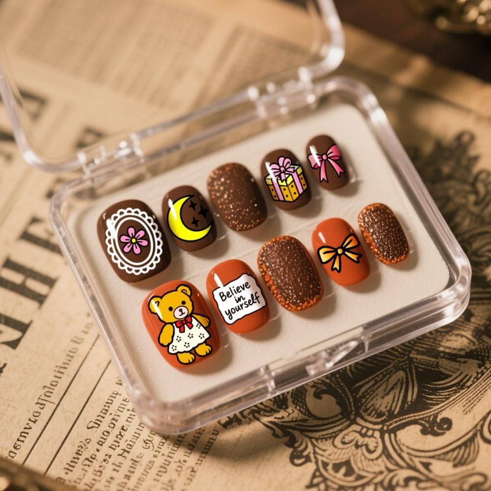 3pcs Cute Bear Nail Stamping P – обзор и цена Nail Art Love