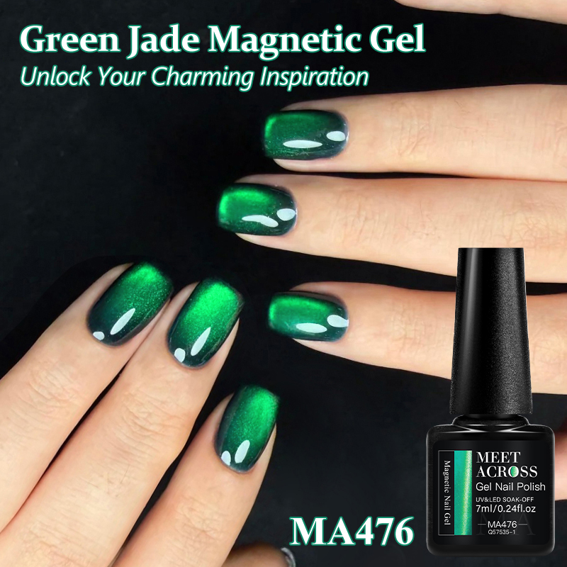 7ml Emerald Green Cat Magnetic – обзор и цена Nail Art Emerald Green