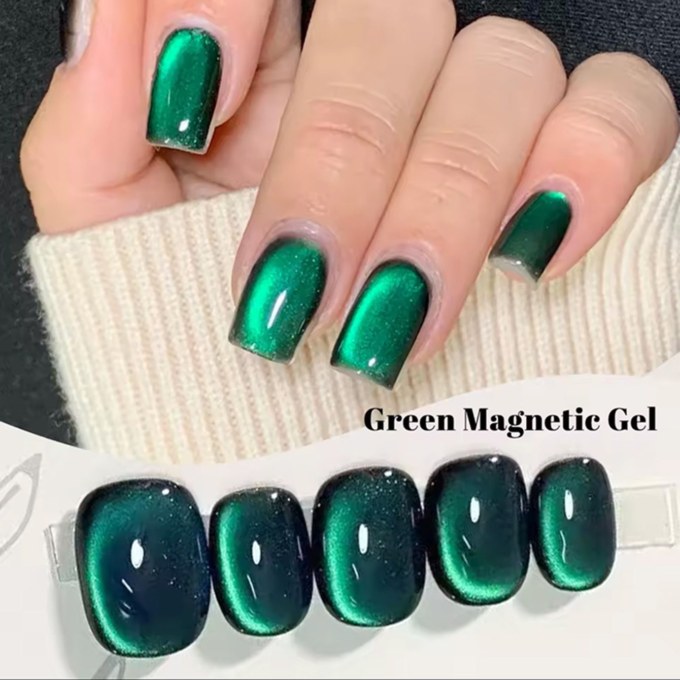 MAINEL 10ML 1Pcs High Saturati – обзор и цена Nail Art Emerald Green