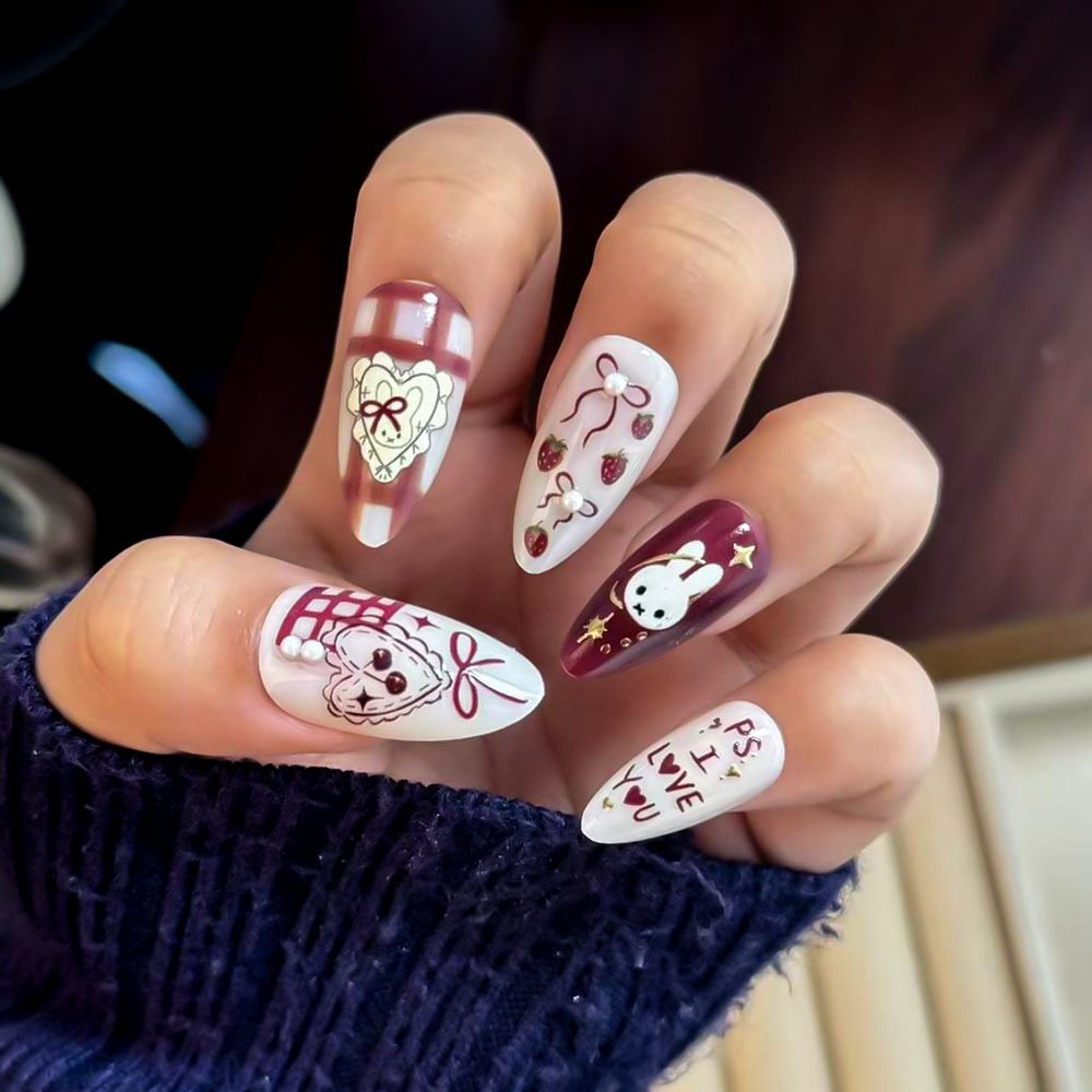 24pcs Cute Little Rabbit Straw – обзор и цена Nail Art Love