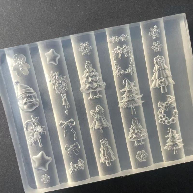 3D Silicone Nail Mold Snowman  – обзор и цена Nail Art For Men