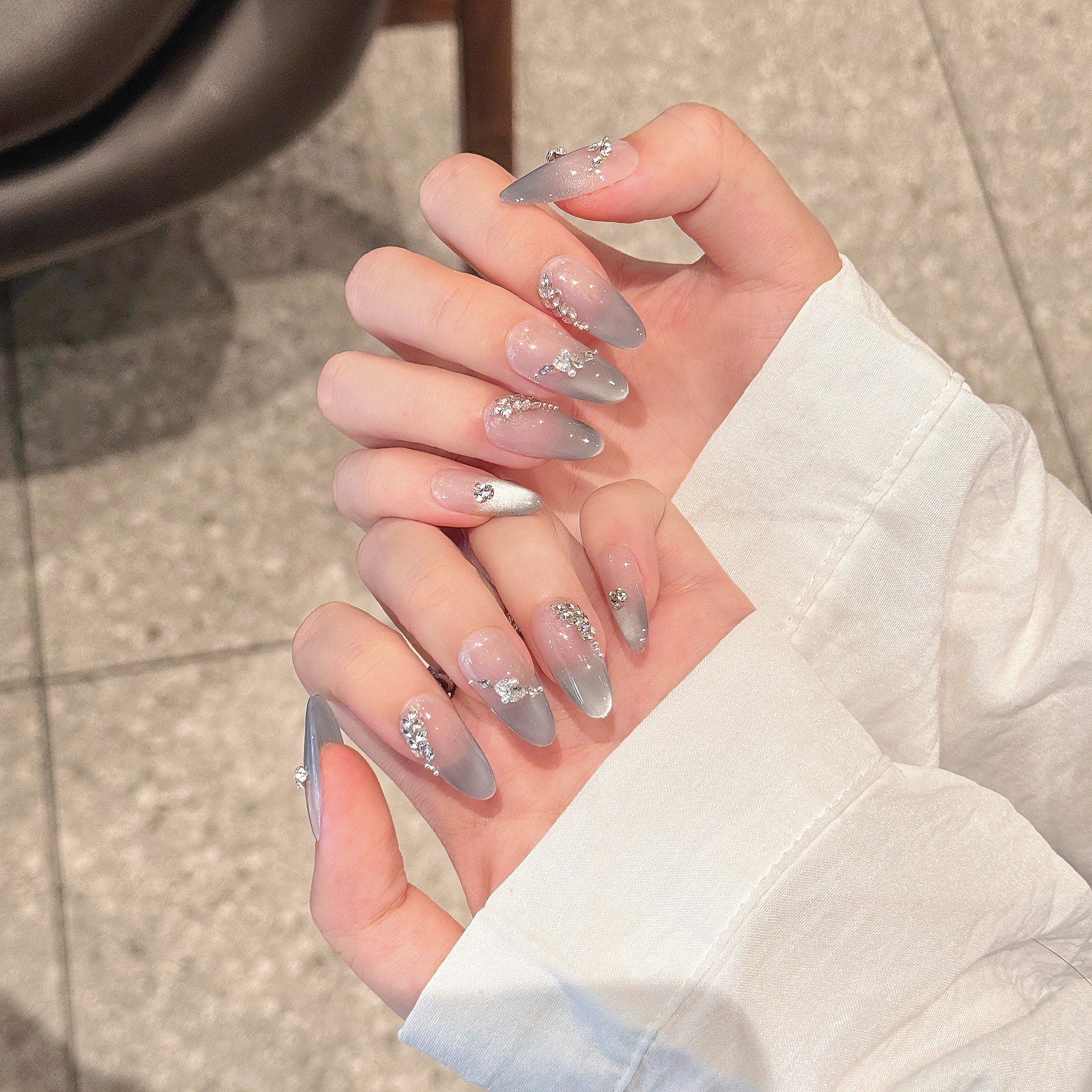 Handmade French Tips Fake Nail – обзор и цена Nail Art Eye Cat