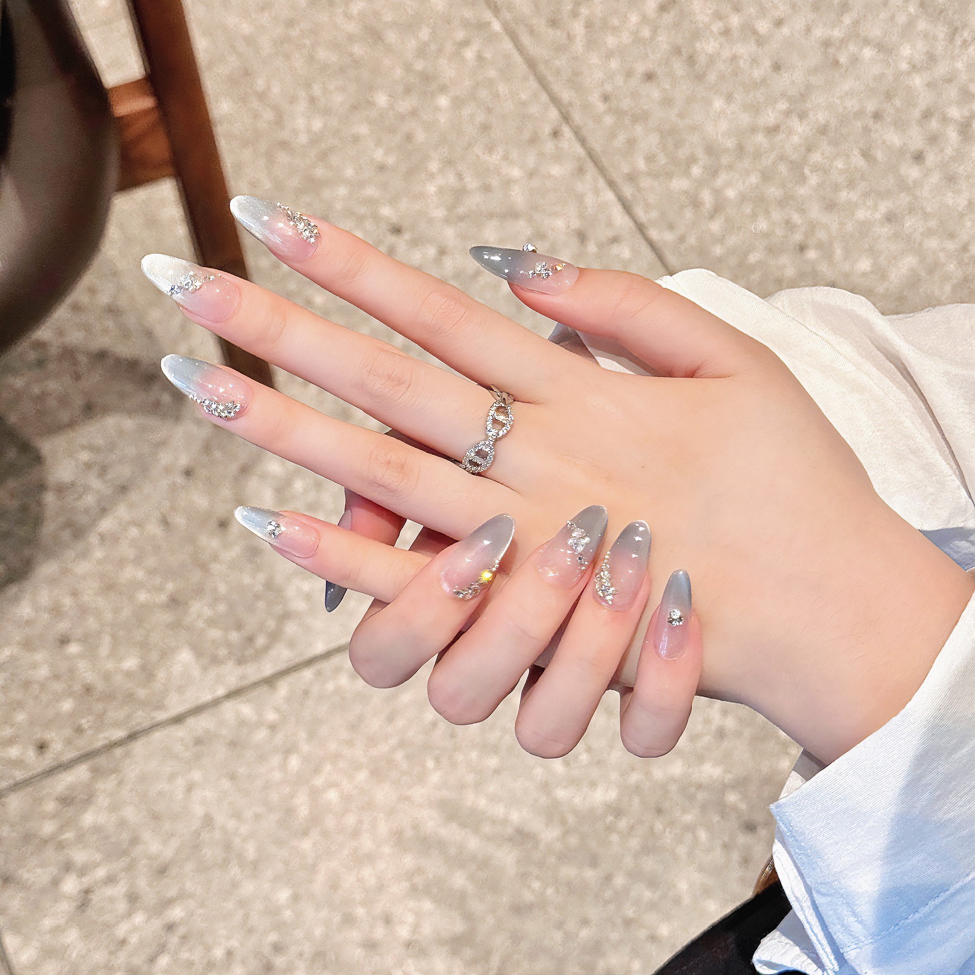 Handmade French Tips Fake Nail – обзор и цена Nail Art Eye Cat