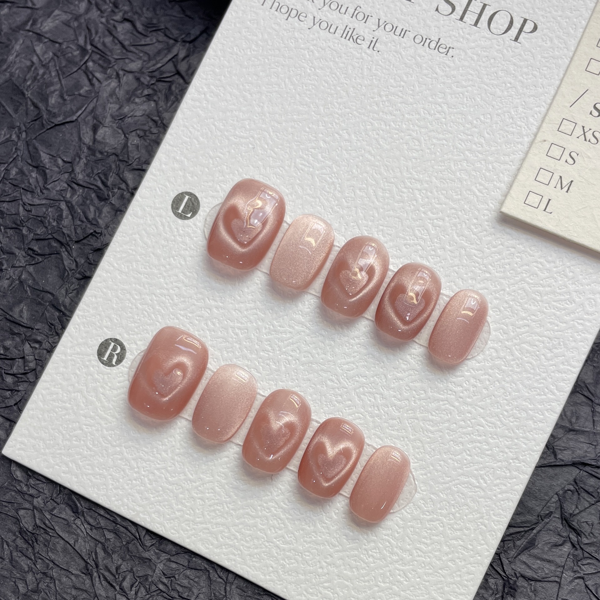 10pcs Pure Hand Pressed Short  – обзор и цена Nail Art Love