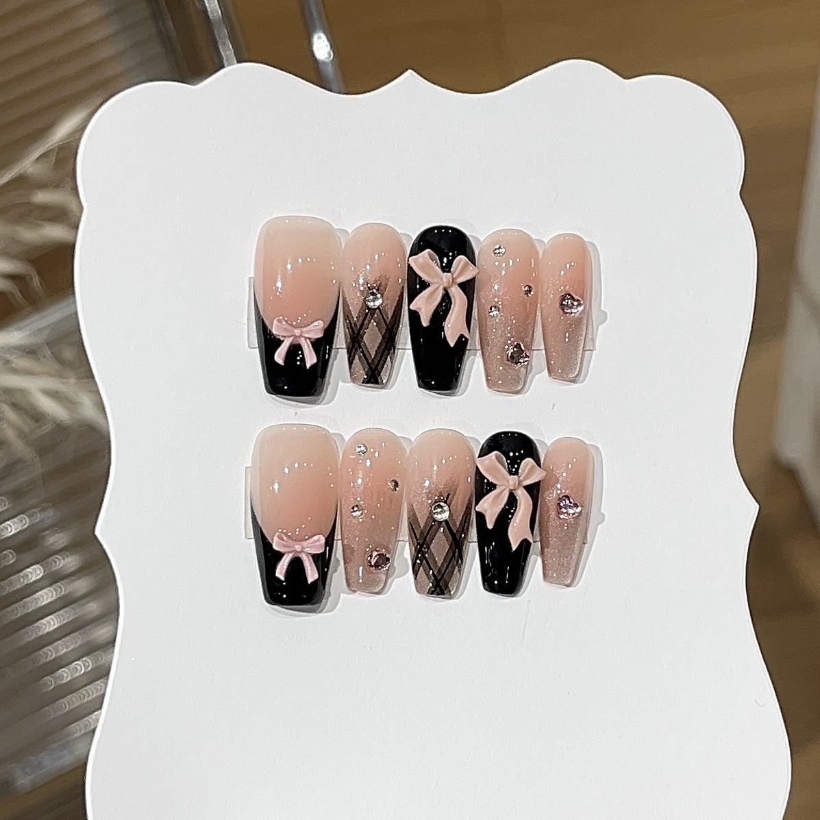 10pcs Sweet Style Press on Nai – обзор и цена Nail Art Eye Cat