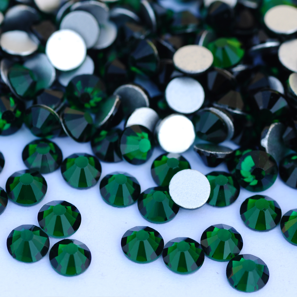 Emerald Green Crystal Flat Bac – обзор и цена Nail Art Emerald Green